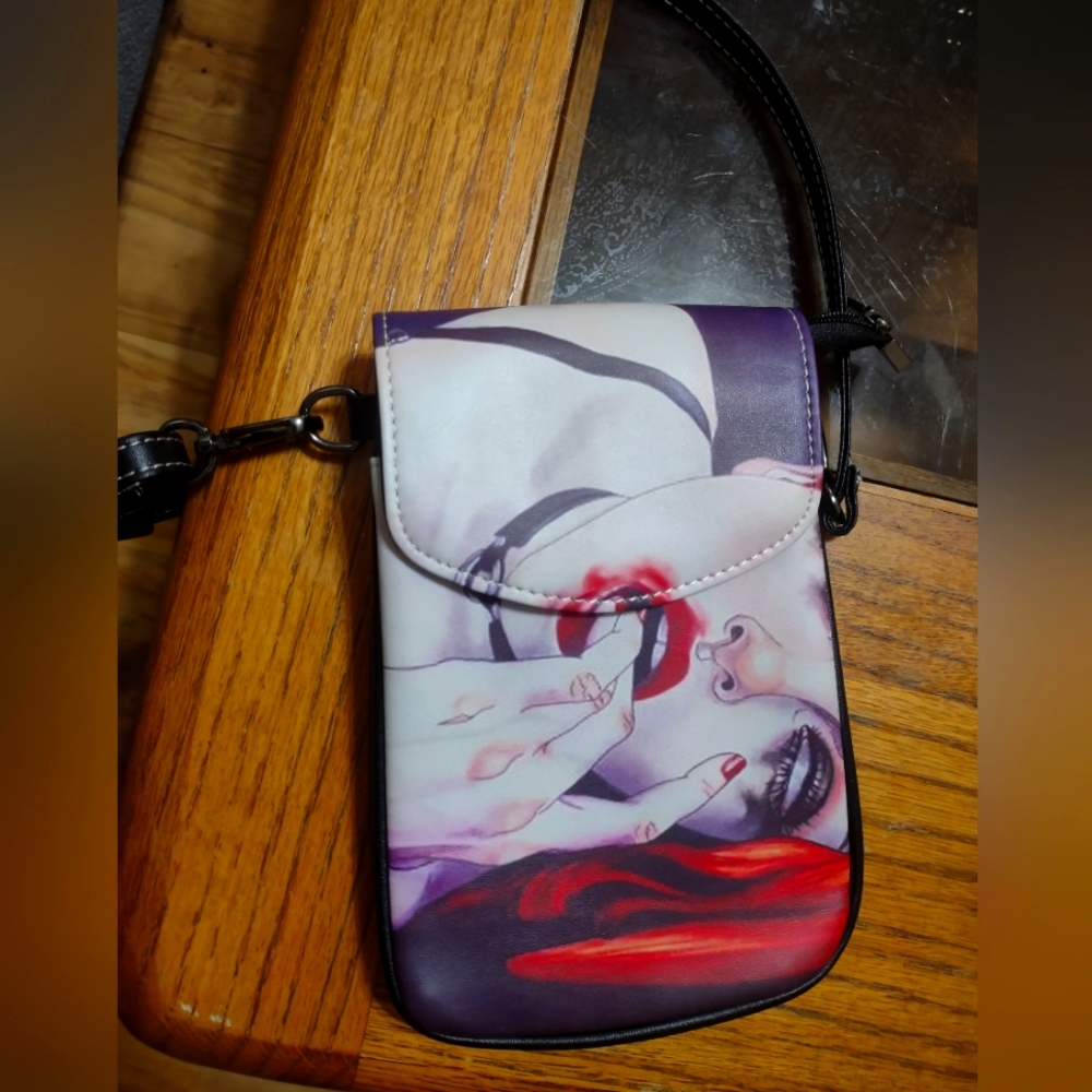 Graphic cross-body mini bag